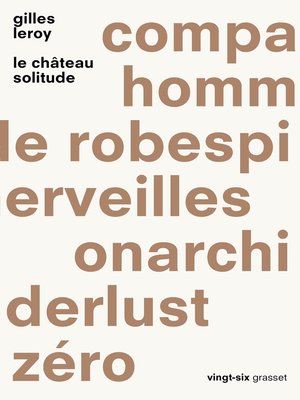 cover image of Le château solitude